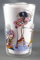 Asterix - Verre Amora Série avec © - Cléopatre brise un vase davant Astérix