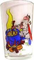 Asterix Mustard glass Amora - Panoramix prepares the potion