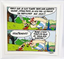 Astérix vous invite en Hispanie - Sérigraphie d\'Art Offre TDK 1999 - Astérix et Obélix se disputent