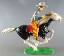 Astrid - Western - Cow-Boy - Mounted Firing Rifle Black & White Horse