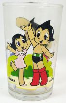 Astro Boy - Amora Mustard glass (Astro Boy & Urania / Astro Boy with UFO)