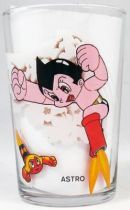 Astro Boy - Amora Mustard glass (Astro Boy fighting / Urania with butterflies)