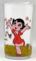 Astro Boy - Amora Mustard glass (Astro Boy fighting / Urania with butterflies)