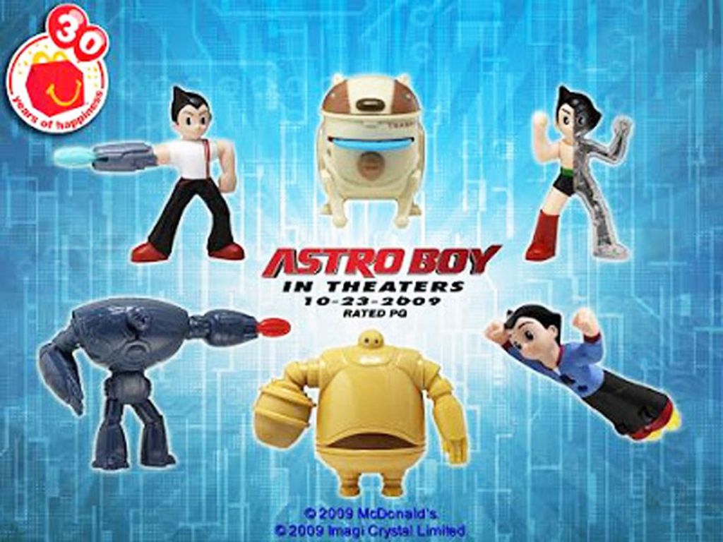 Astro Boy Happy Meal McDonald s 2009 Complete set of 6 premium figures