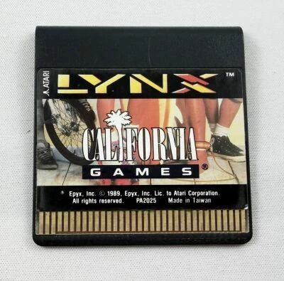 Atari - Lynx Console LCD Handheld Game - California Games Lynx cartridge