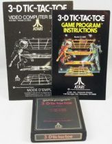 Atari 2600 - 3-D tic-tac-toe (cartouche + notice)