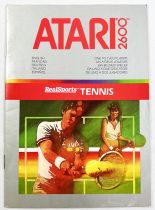 Atari 266 -  RealSports Tennis (instruction booklet)