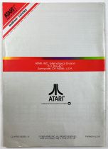 Atari 266 -  RealSports Tennis (instruction booklet)