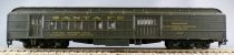 Athearn 1841-2 Ho Santa Fe Fourgon à Bagages & Postal à Bogies N°1827 Vert sans Boite