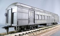 Athearn 1841-2 Ho Santa Fe Fourgon à Bagages & Postal à Bogies N°1827 Vert sans Boite
