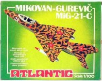 Atlantic 1:100 454 Mikoyan-Gurevic Mig-21-C