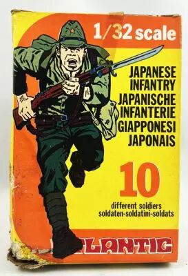Atlantic 1:32 WW2 2107 Japanese Infantry (Mint in Damaged Box)