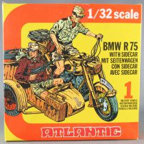 Atlantic 1/32 WW2 2151 Bmw R75 & Sidecar Moto Allemande Scwimmwagen Neuf Boite 1