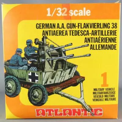 Atlantic 1/32 WW2 2160 Artillerie Anti-A�rienne Allemande Flack 38 Neuf Boite