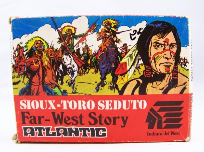 FAR-WEST STORY Atlantic ATLANTIC 1/72 sealed BOX Sitting Bull Sioux Camp 