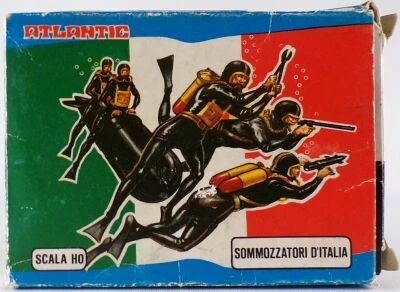 Atlantic 1/72 9006 Plongeurs Italiens Sommozzatori d\'Italia Boite Vide