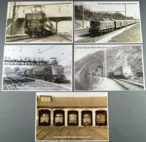 Atlas 5 Cartes Postales Sncf Electric Locomotives BB-115 2D2 2CC2 Mint