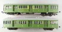 Atlas Ho Etat Railcar Self-propelled Unit Type Z 1561 3rd to 5th S&eacute;rie 1924-1929 Motorized & Trailer ZRx 11521 no Box