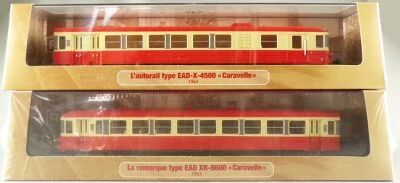 Atlas Ho Sncf Autorail Motrice EAD-X-4500 & Remorque Type EAD XR-8600 Caravelle 1963 Motorisable Neuves Boite