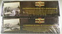 Atlas Ho Sncf Ligne de Savoie Autorail Automotrice ZABD 604 & Remorque ZR-20601 1958 Motorisable Neuf Boite