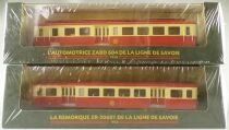Atlas Ho Sncf Ligne de Savoie Railcar Self-propelled ZABD 604 & Trailer ZR-20601 1958 Motorisable Mint in box