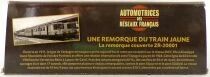 Atlas Ho Sncf Train Jaune Remorque Couverte ZR-20001 1909 Neuf Boite