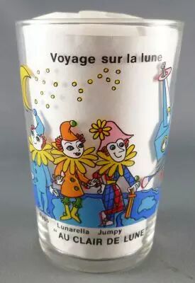Au Clair de Lune (In the moonlight) - Mustard glass - Travel to the moon