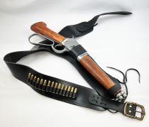 Au Nom de la Loi - Réplique Winchester de Josh Randall 50cm (métal & bois) et holster (cuir)