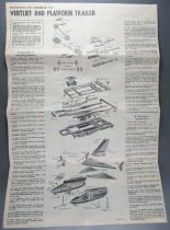 Aurora 376-1.98 - Ryan X-13 Vertijet 1957 1/48 Assembly Instructions Sheet