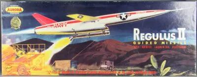 Aurora N�378-2.49 - Regulus II Missile Guid� US Navy avec Base Lancement Mobile 1/48 Proche Neuf Boite