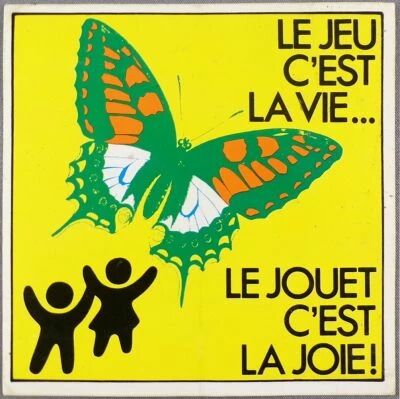 Autocollant - Le Jeu c\'est la Vie...Le Jouet c\'est la Joie