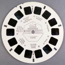Avions Modernes - 3 Disques View-Master 3D sans Pochette R&eacute;f. B 672-F