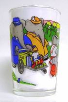Babar - Amora Mustard Glass - Babar and its family leave on a journey