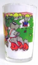 Babar - Amora Mustard Glass - Babar and its family leave on a journey