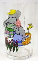 Babar - Amora Mustard Glass - Babar and kids in the garden