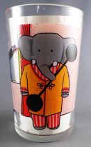 Babar - Amora Mustard Glass - Babar and the Old Lady make exercise