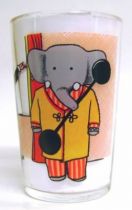 Babar - Amora Mustard Glass - Babar and the old woman makes exercise