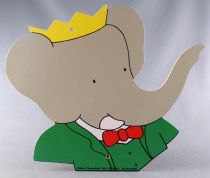 Babar - Buste Bois Trousselier à Suspendre