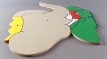 Babar - Buste Bois Trousselier à Suspendre
