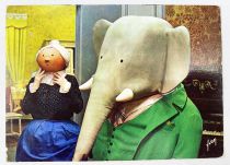 Babar - Editions Yvon - Carte Postale Babar dans le salon de la vieille dame