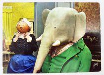 Babar - Editions Yvon - Carte Postale Babar in old lady\'s living room