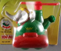Babar - Figurine PVC Ideal L. de Brunhoff 1991 - Roi Babar en Hélicoptère Neuf Blister 
