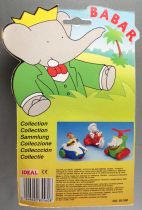 Babar - Figurine PVC Ideal L. de Brunhoff 1991 - Roi Babar en Hélicoptère Neuf Blister 