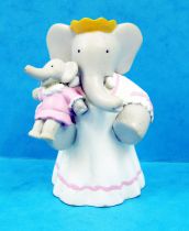 Babar - Figurine PVC Plastoy - Céleste (robe blanche) et Isabelle