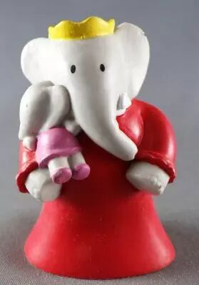 Babar - Figurine PVC Plastoy - C�leste (Robe Rouge) et Isabelle