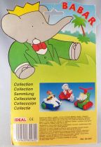 Babar - Ideal L. de Brunhoff 1991 PVC Figure - Celeste Driving Motorcycle Mint on Card