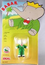 Babar - Ideal L. de Brunhoff 1991 PVC Figure - King Babar Mint on Card