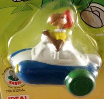Babar - Ideal L. de Brunhoff 1991 PVC Figure - Zephir Driving Car Mint on Card