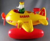 Babar - Lansay Plastic Vehicle 31cm 12\  - King Babar Piloting his Seaplane
