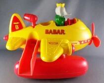 Babar - Lansay Plastic Vehicle 31cm 12\  - King Babar Piloting his Seaplane